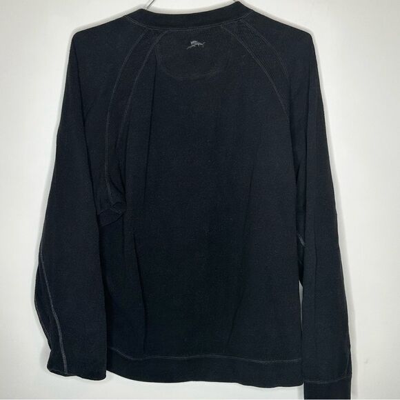 Tommy Bahama‎ Black and Gray Reversible Pullover Top in Size Large - Picture 5 of 9